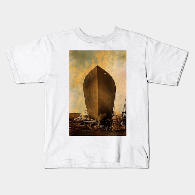 dry dock II Kids T-Shirt by lastgasp